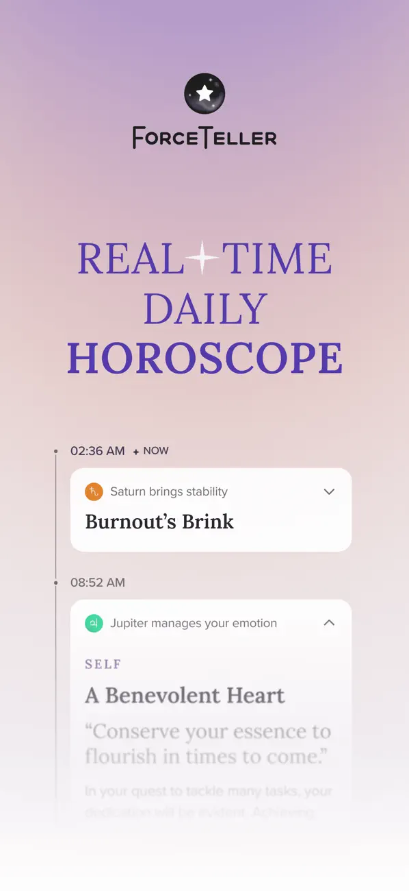 Screenshot #1 pour FORCETELLER: Daily Horoscope