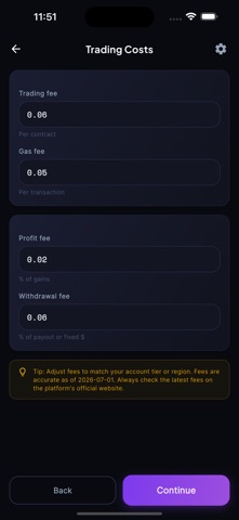 Polymarket Arbitrage Calc iPhone screenshot