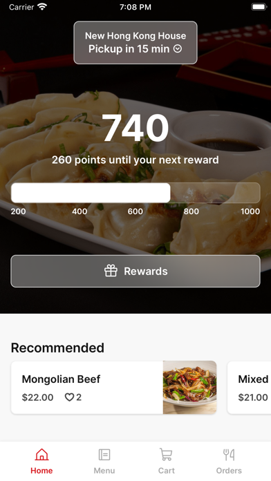 New Hong Kong House iPhone screenshot 1 - Food & Drink app