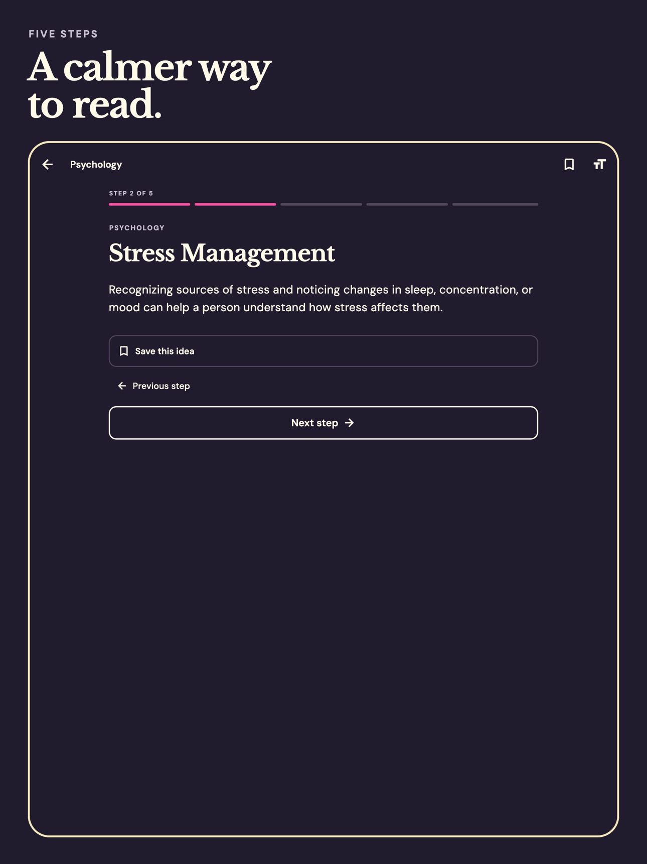 Screenshot 10 of 5 Steps: Daily Knowledge