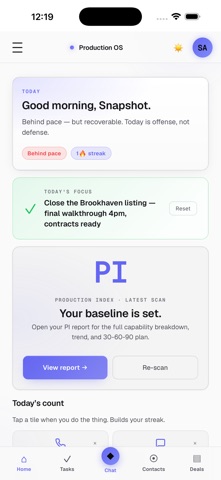 Production OS screenshot