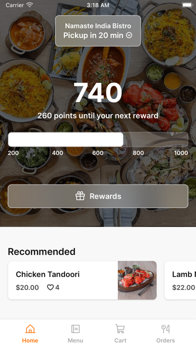 Namaste India Bistro Screenshot