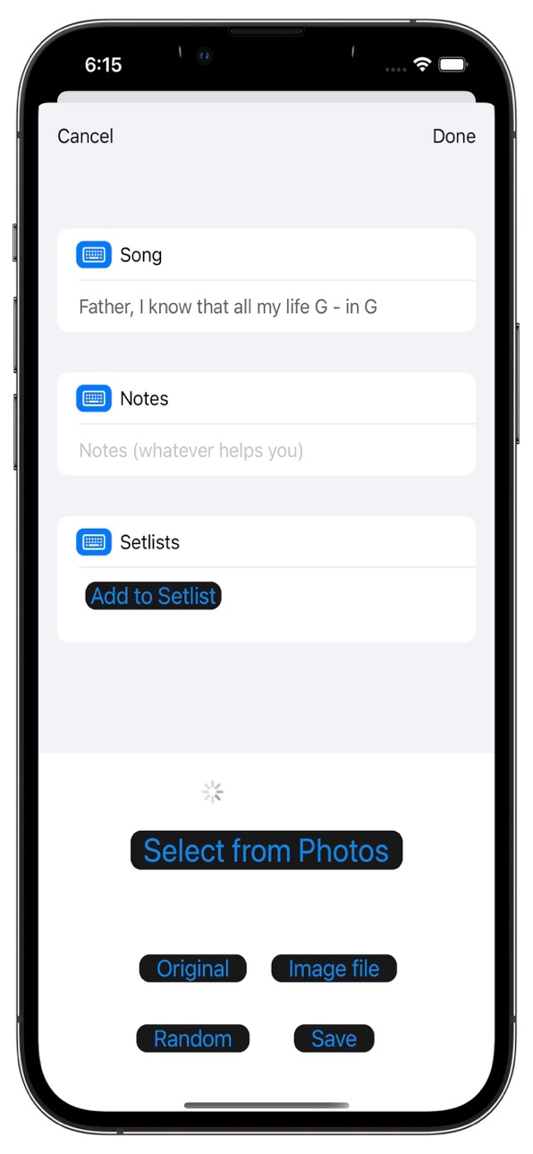 iPhone screenshot