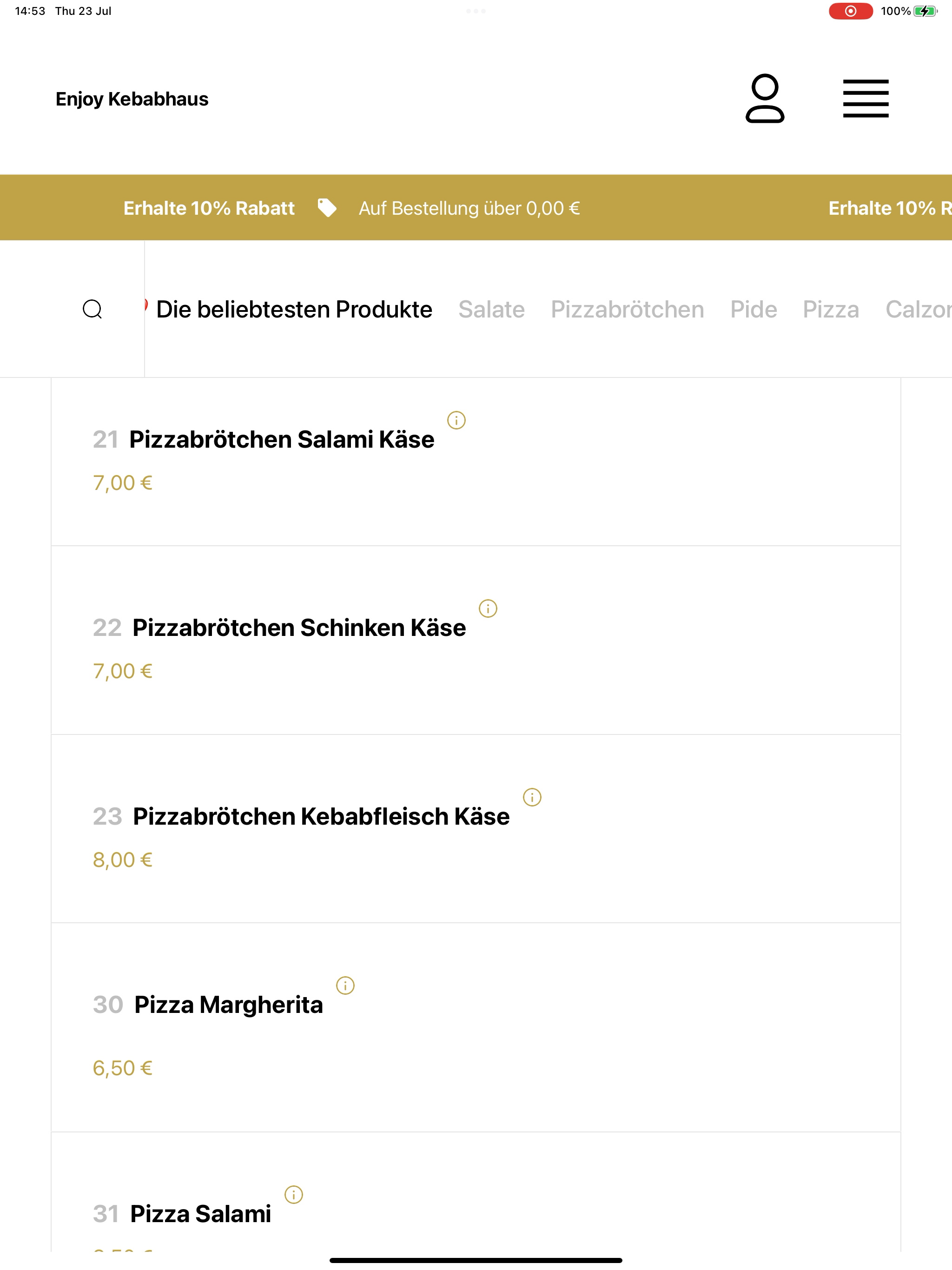 Enjoy Kebabhaus screenshot 13