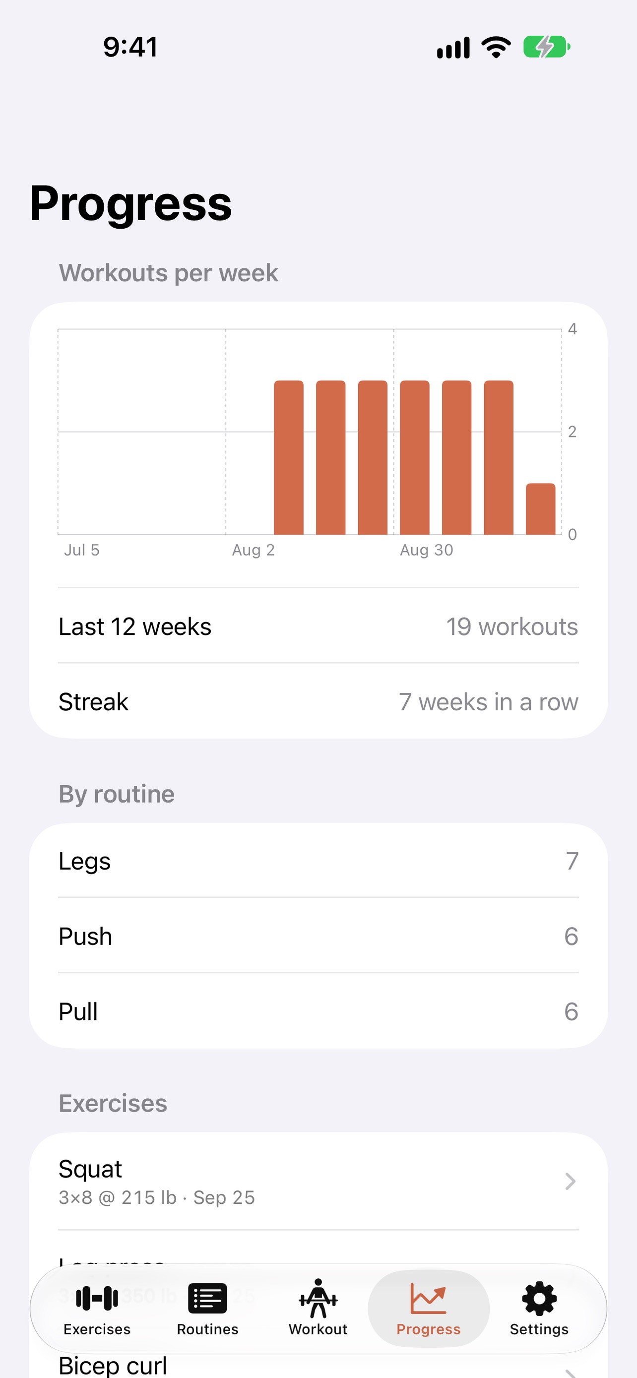 Screenshot 3 of Antaeus: Strength Log