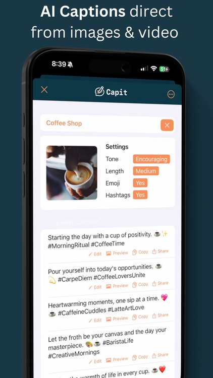 Capit AI Image Captions