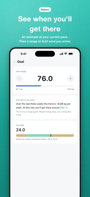 Hakaru: Weight Tracker & Graph screenshot 4