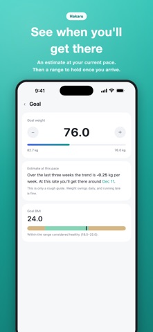 Hakaru: Weight Tracker & Graph Screenshot 4 of 6