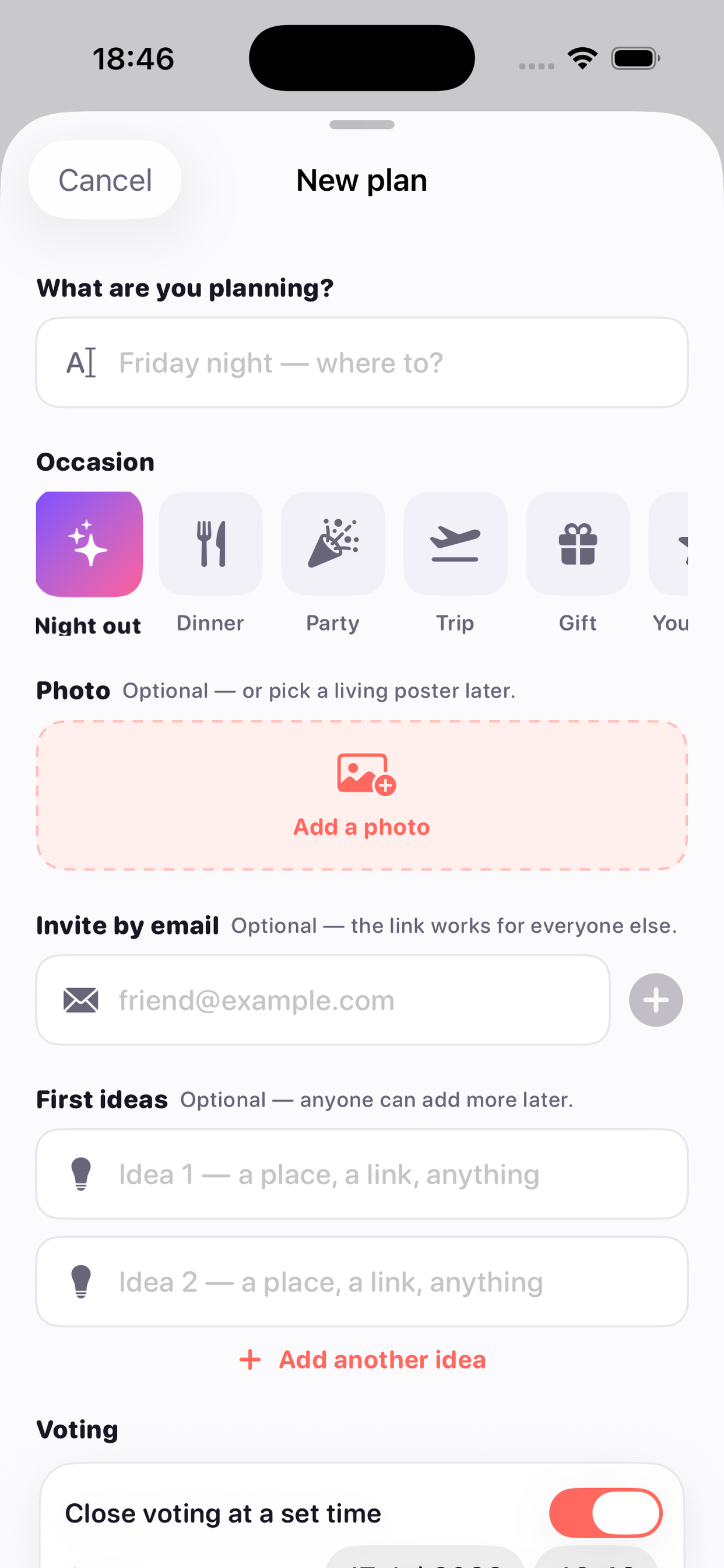 WhereTo: Group Plans screenshot 3