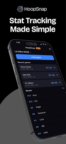 HoopSnap: Basketball Stats Screenshot 1 of 5