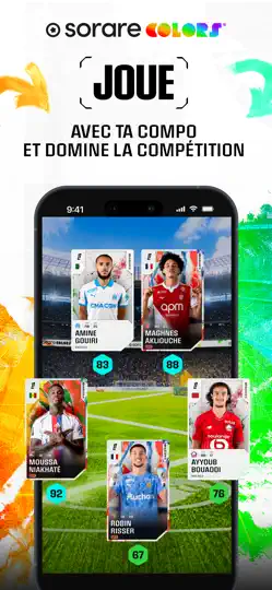 Capture d'écran de Sorare Fantasy Sports sur iPhone 3