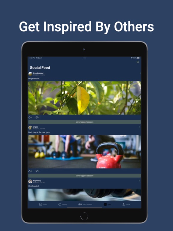 OverLoad - Gym Workout Tracker iPad screenshot 3 - Health & Fitness app