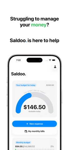 Saldoo. Screenshot 1 of 5