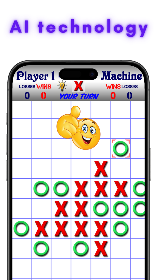 #1. Tic Tac Toe AI - 5 in a row (iOS) By: Huu Tai Nguyen
