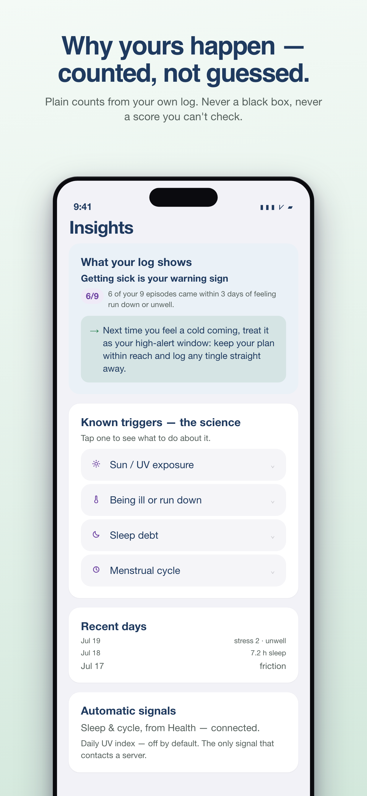 Aura: Cold Sore & HSV Log screenshot 5