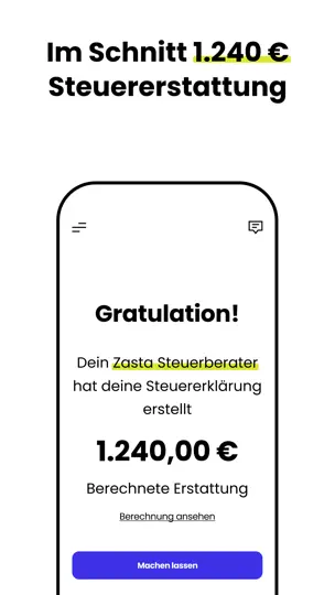 Screenshot von Zasta – Super-App Für Steuern auf dem iPhone 2