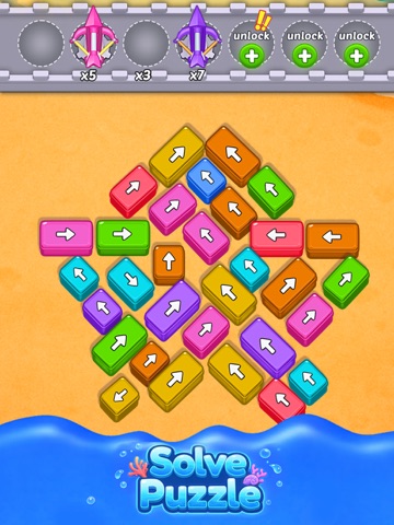 Mermaid Escape Arrow Puzzle iPad screenshot