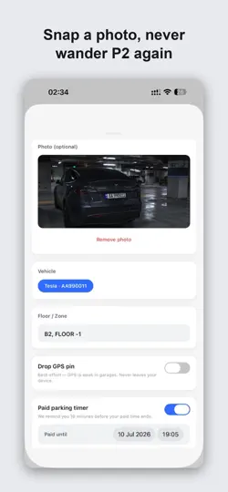 Forget My Car: Parking Finder iPhone Ekran Görüntüsü 4
