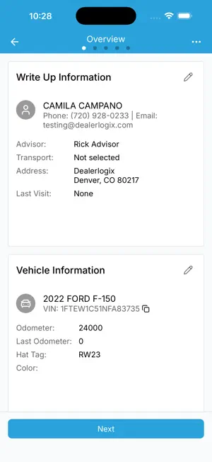 Dealerlogix Check-in screenshot 2