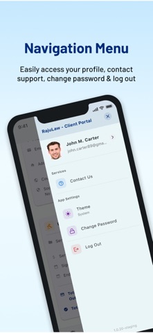 Raju Law Client Protal iPhone screenshot