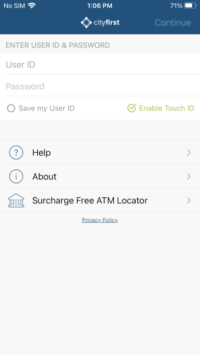 City First Bank Mobile Screenshot