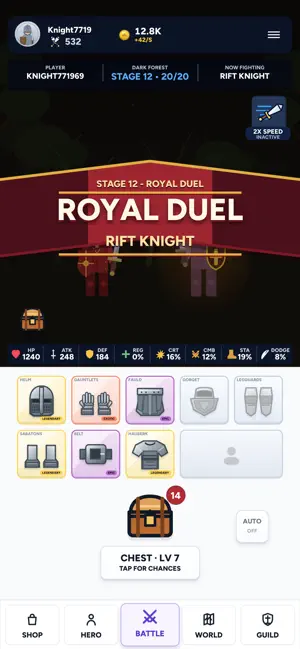 Idle Knight: Infinite Duel screenshot 3