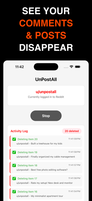 UnPostAll: Post Deleter Screenshot 3 of 4