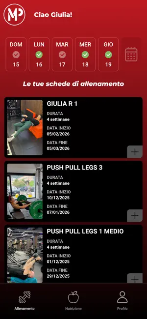 MP Fitness Coach screenshot 1