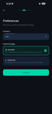 DebtSprint screenshot