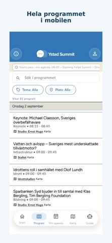 Ystad Summit 2026 iPhone screenshot 2