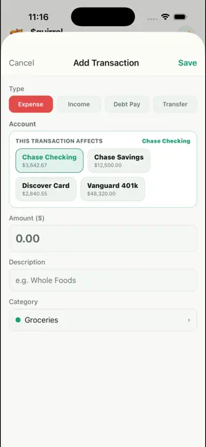 $quirrel - Budget & Finance screenshot 2