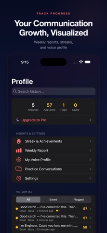 ClearSpeak - Tone & Email AI iPhone screenshot
