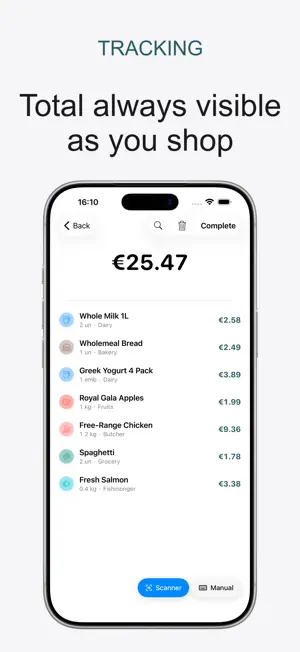 CadaEuro - Grocery Tracker screenshot 3