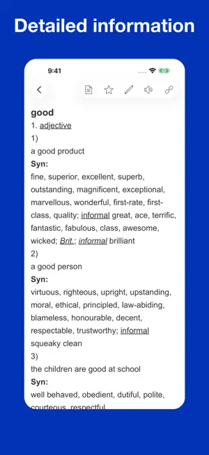 Dictionary of Paraphrases screenshot 2