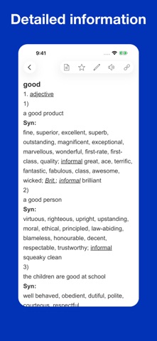 Dictionary of Paraphrases app screenshot 2