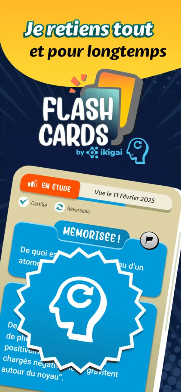 Screenshot #1 pour FlashCards by Ikigai
