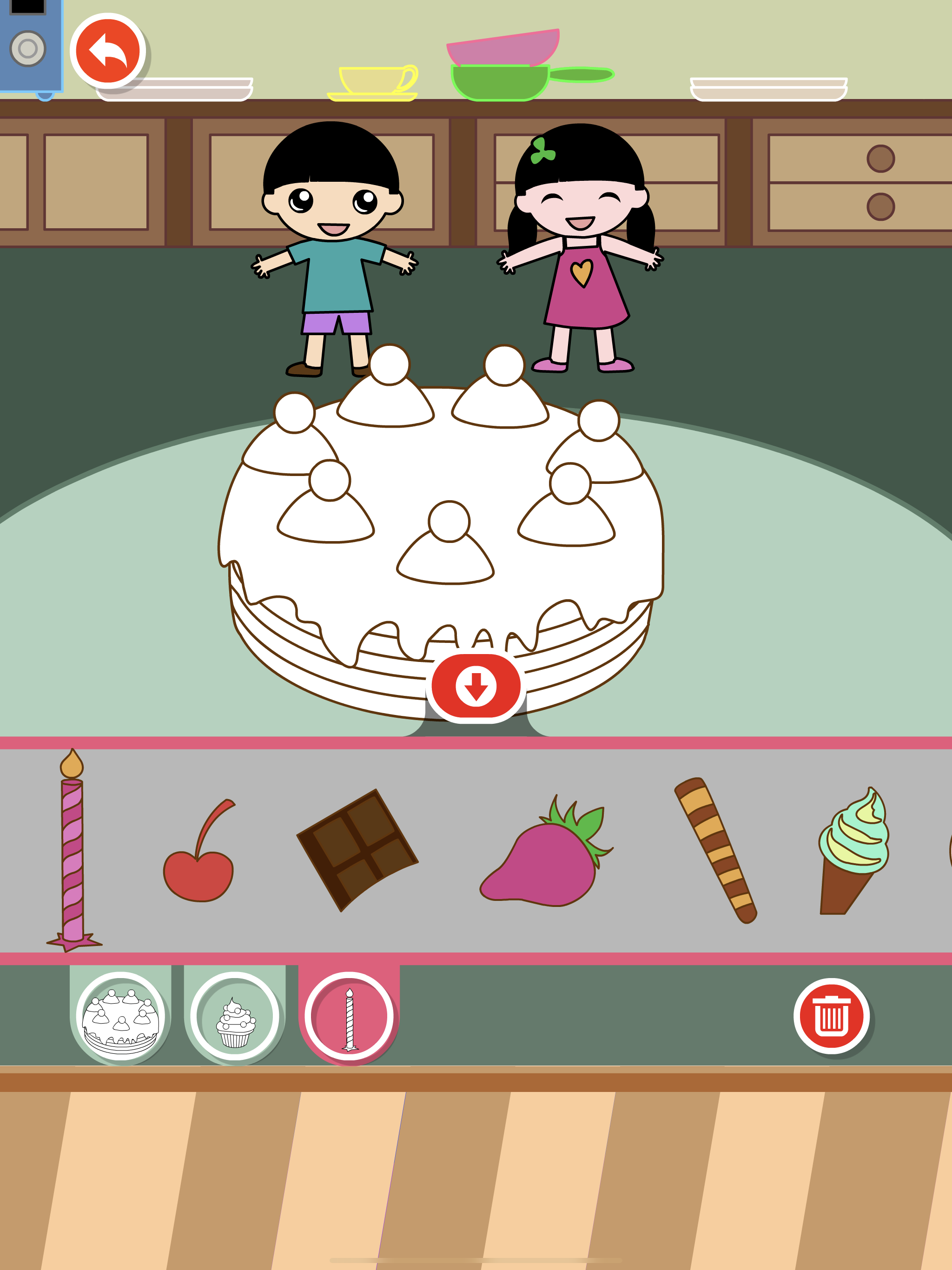 Birthday Cake Coloring Games