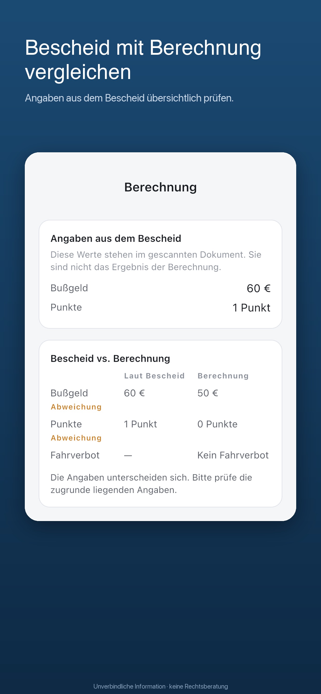 Screenshot 3 of Bußgeldrechner – Verkehr