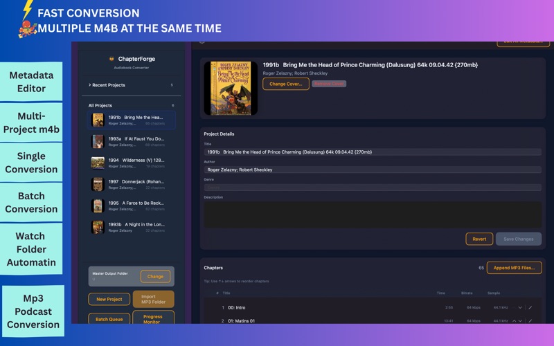 ChapterForge screenshot
