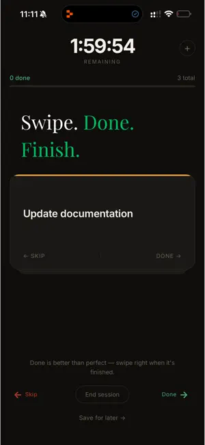 Finish: Focus List & Timer screenshot 2