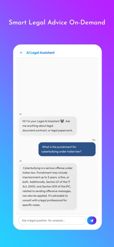 AI Legal Document Generator iPhone screenshot