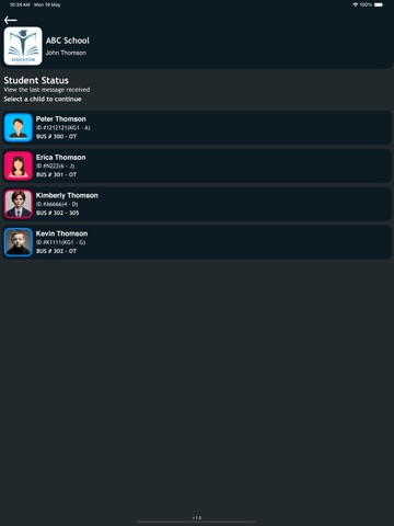TRANOS iPad screenshot