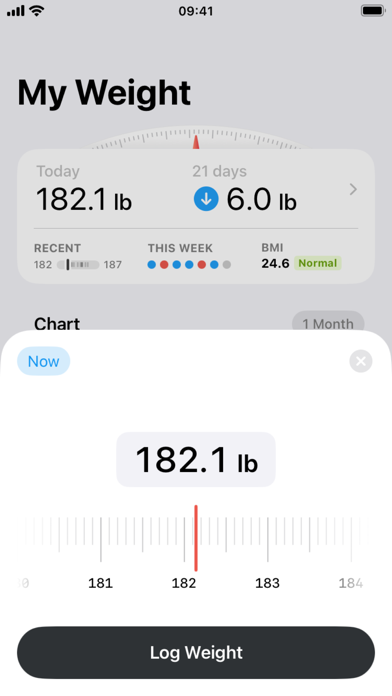 MyWeight² Screenshot