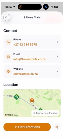 MTB Trails SA iPhone screenshot