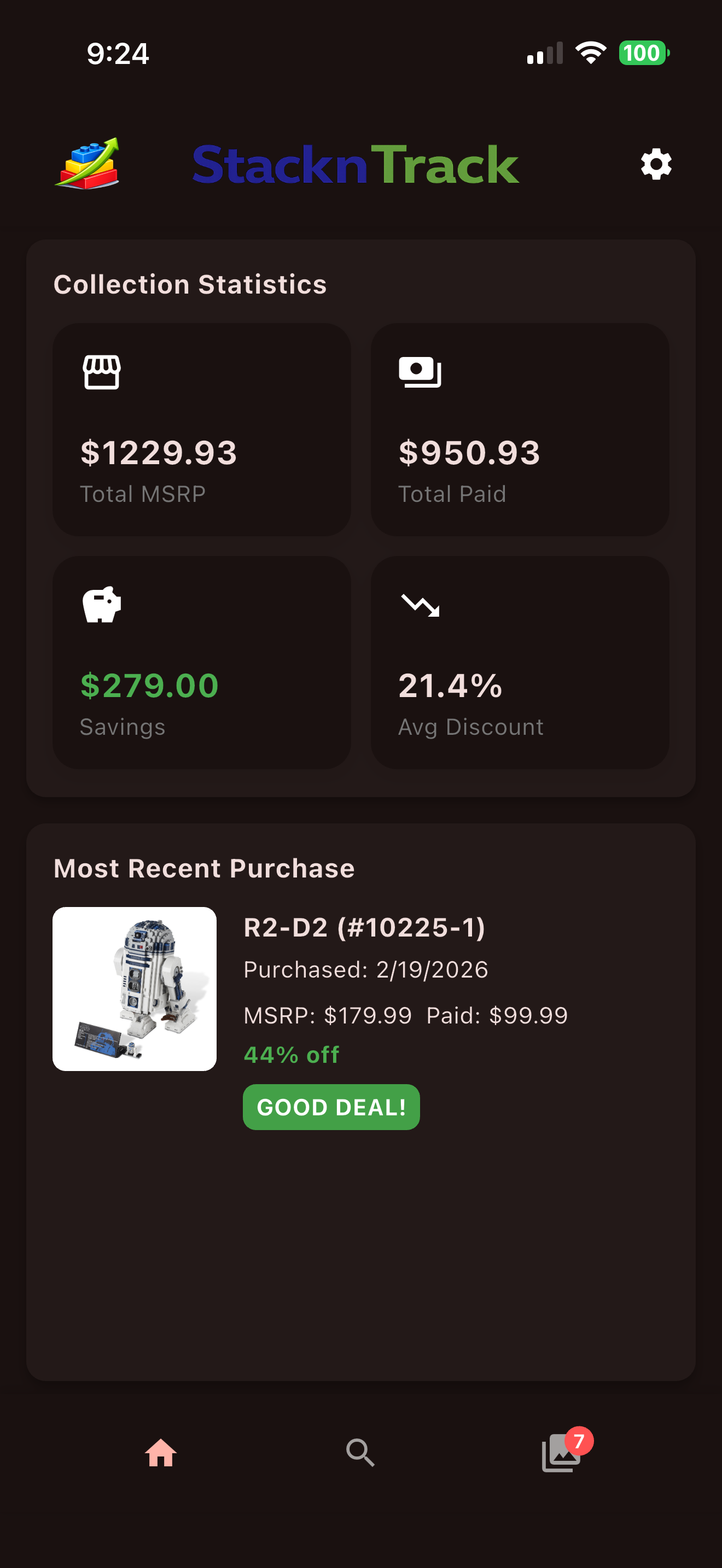 StacknTrack: LEGO Set Tracker screenshot 2