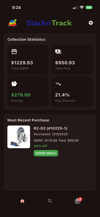 StacknTrack: LEGO Set Tracker Screenshot 2 of 9