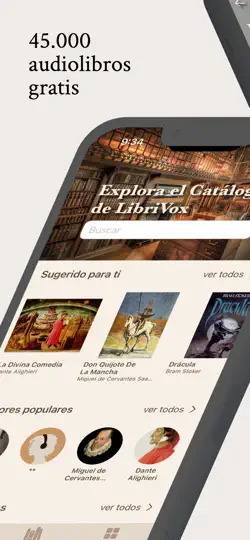 Captura de pantalla de AudioLibros LibriVox en iPhone 1