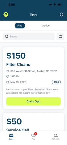FieldPay iPhone screenshot