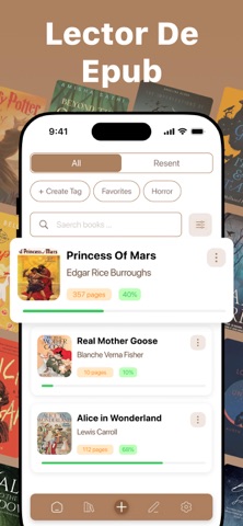 Lector y Visor de ePub iPhone screenshot 1