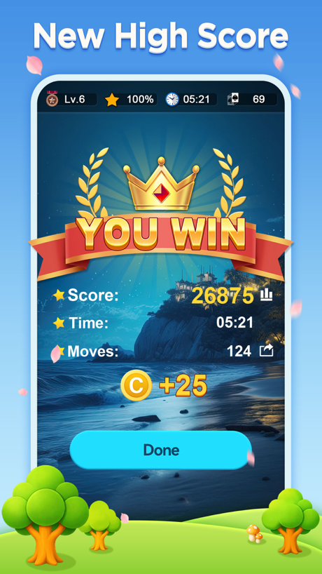 Classic Solitaire． 的 App Store 截图 6